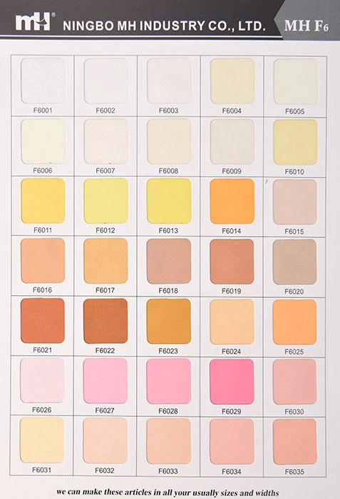 Pongee color card
