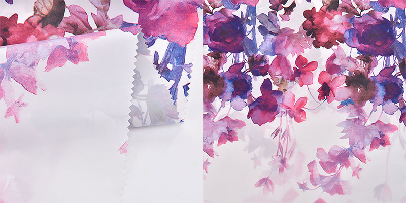 floral taffeta fabric